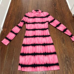 Alice + Olivia Pink and Black Dress